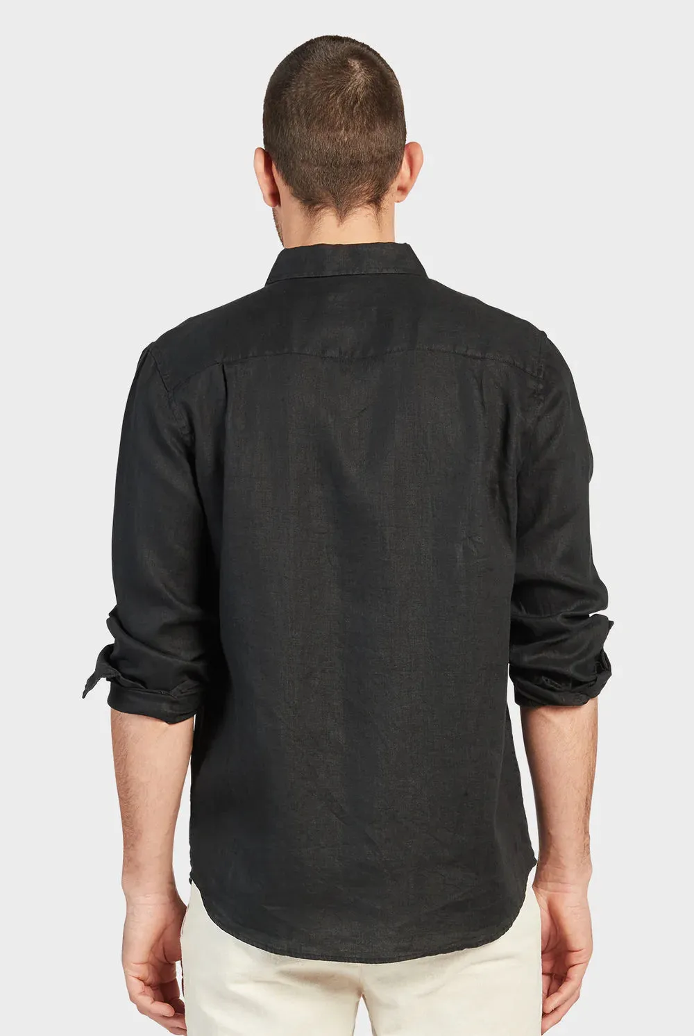 ACADEMY BRAND - Hampton Linen Shirt Black