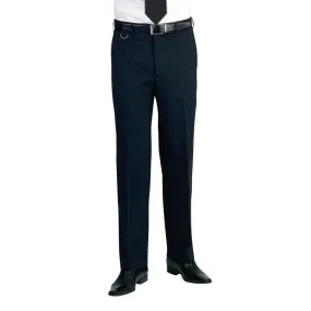 BA051-38 Brook Taverner Mens Long Leg Mars Black Waiting Trousers Size 38"
