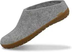 Glerups 100% Gotland Sheep Wool Slipper with rubber sole - Unisex Slip-on