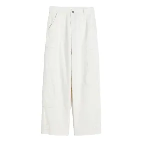 H&M straight-leg trousers, white