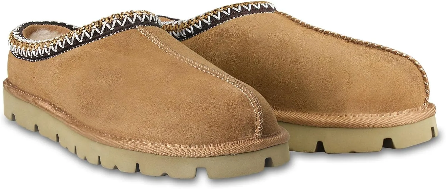ILLIMITE Women's Slippers Platform 100% Australian Sheepskin Mini Boots Short Ankle Boot Fur Fleece Lined Sneakers Suede Leather Slippers Anti-Slip Boot for Indoor and Outdoor