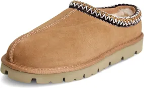 ILLIMITE Women's Slippers Platform 100% Australian Sheepskin Mini Boots Short Ankle Boot Fur Fleece Lined Sneakers Suede Leather Slippers Anti-Slip Boot for Indoor and Outdoor