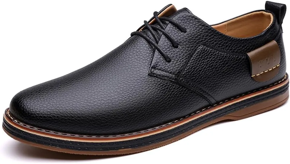 Men's Comfortable Stylish Oxford Shoes Casual Lace Up Walking Business Driving Dress Shoes