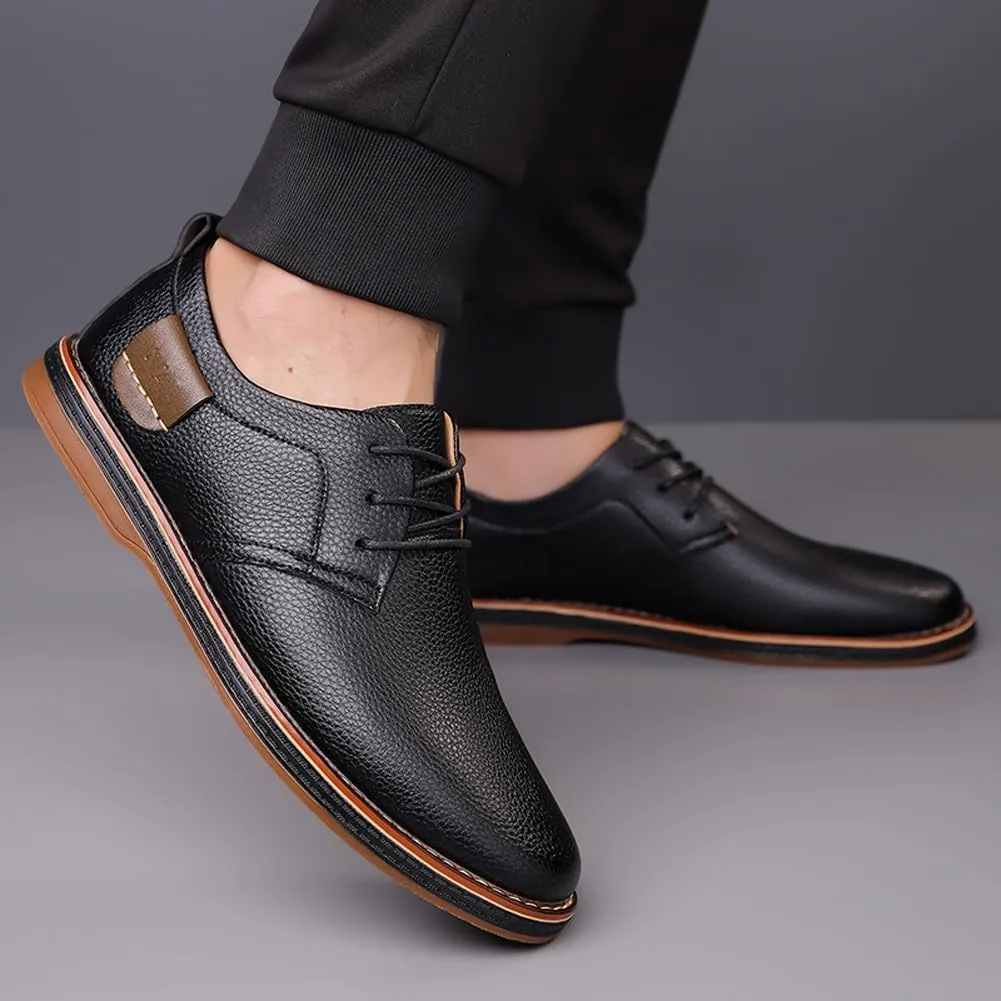 Men's Comfortable Stylish Oxford Shoes Casual Lace Up Walking Business Driving Dress Shoes