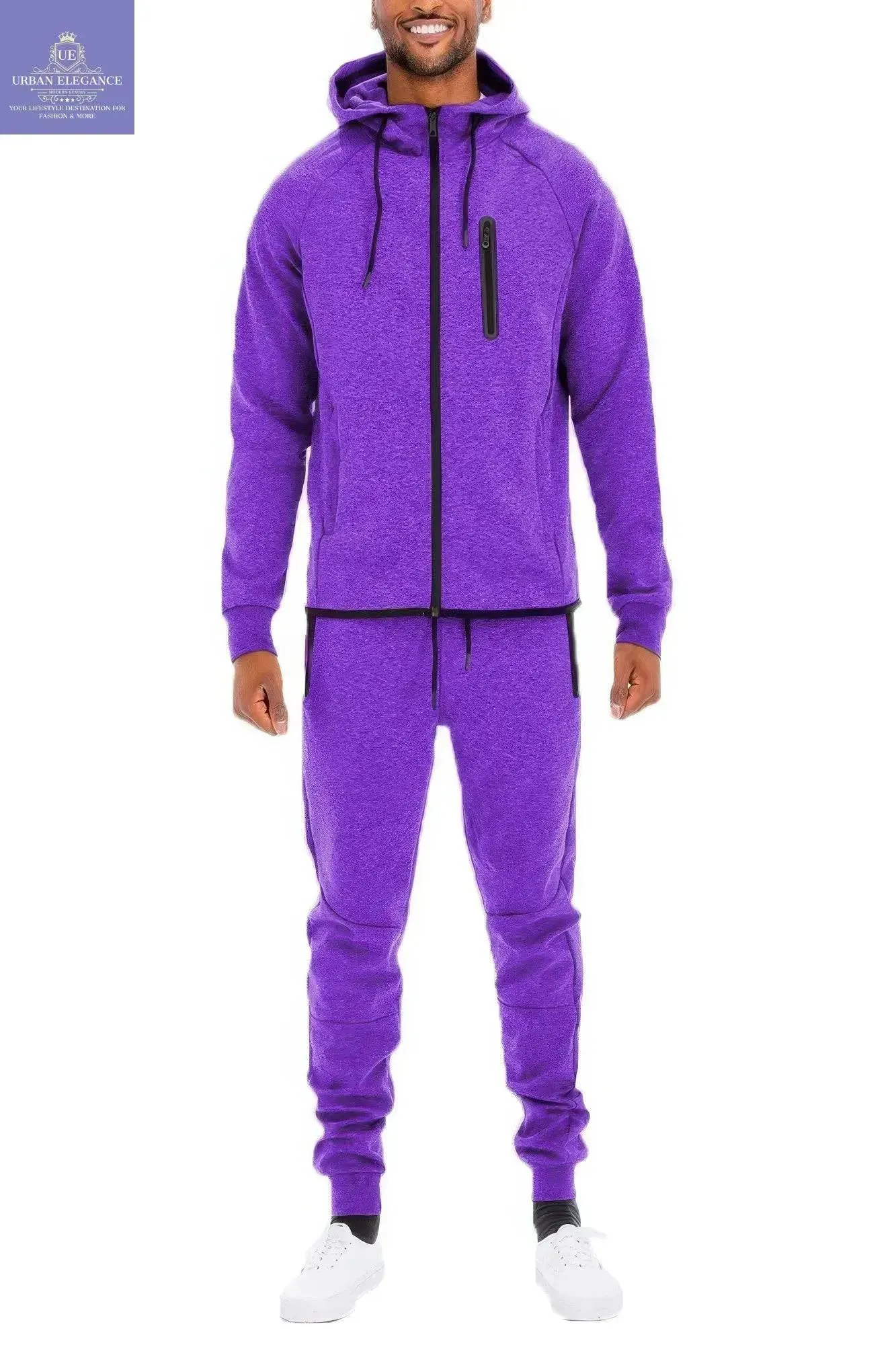 Men's Versatile Solid Color Activewear Set