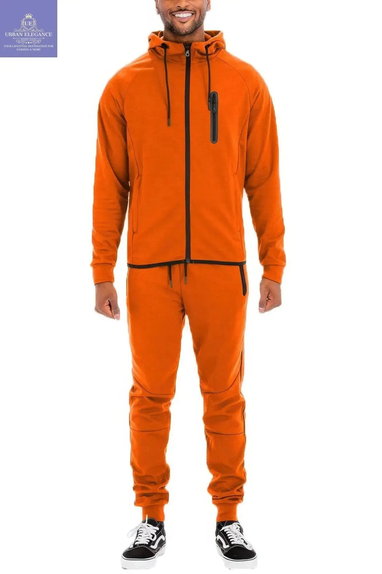 Men's Versatile Solid Color Activewear Set