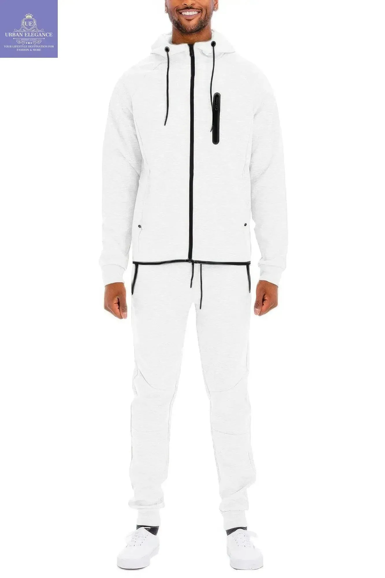 Men's Versatile Solid Color Activewear Set