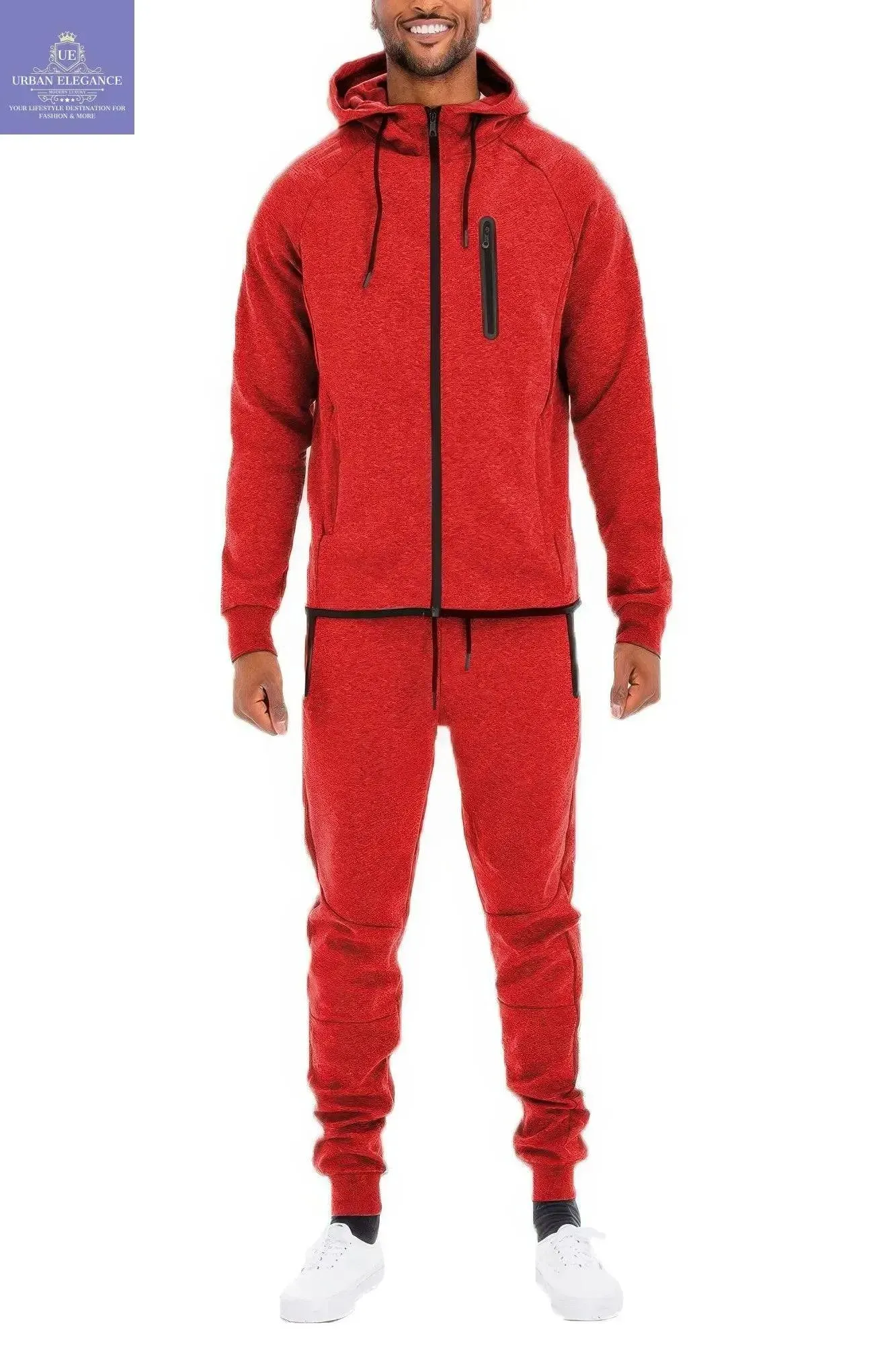 Men's Versatile Solid Color Activewear Set
