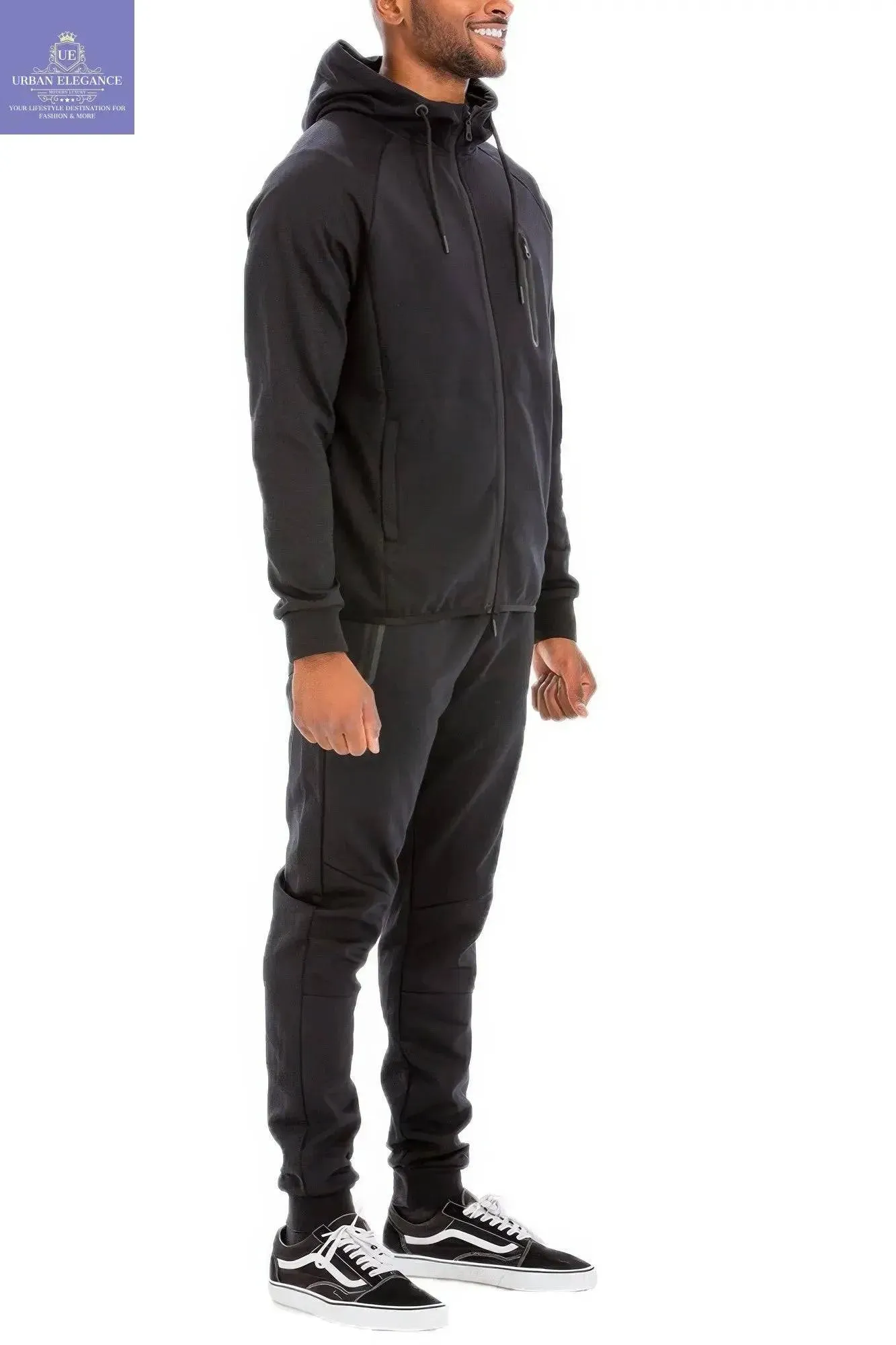 Men's Versatile Solid Color Activewear Set