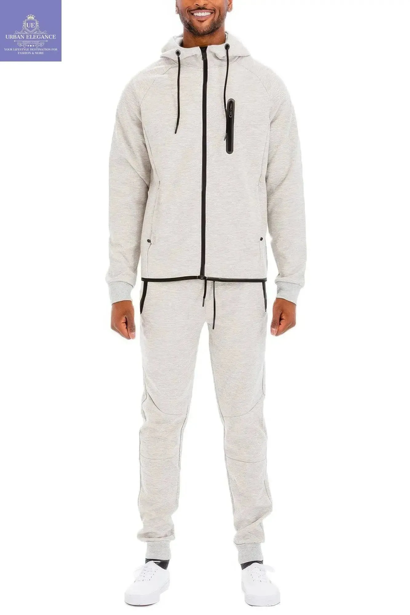 Men's Versatile Solid Color Activewear Set