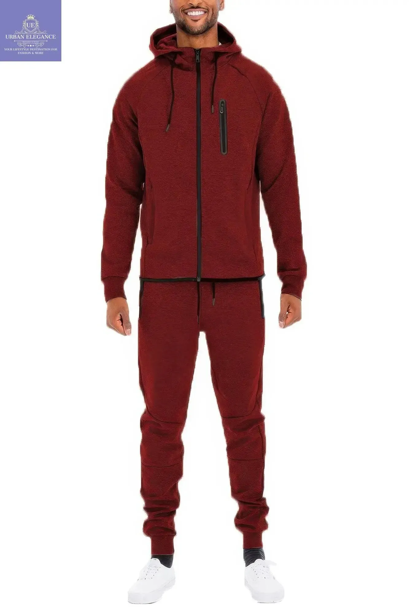 Men's Versatile Solid Color Activewear Set