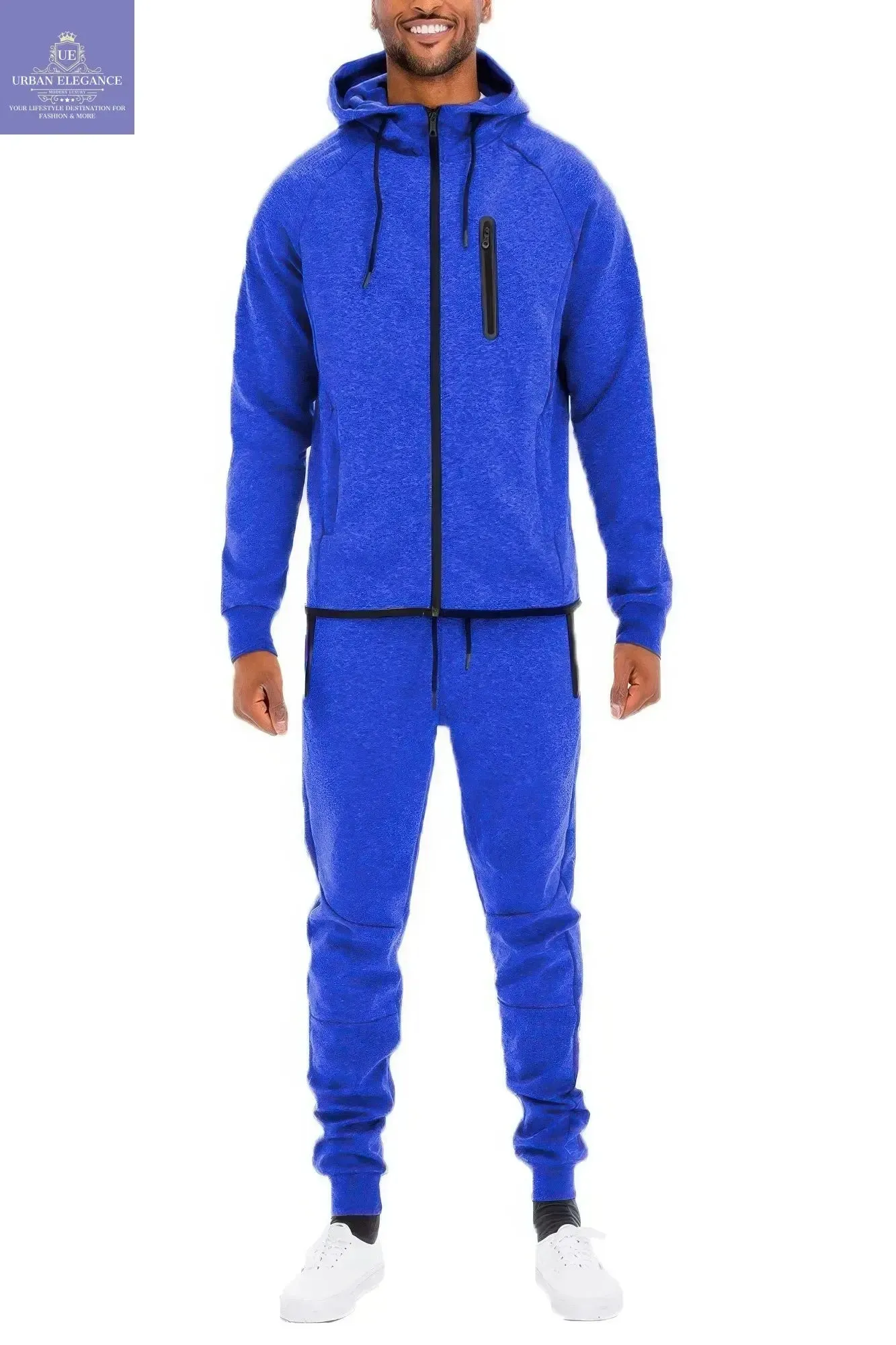 Men's Versatile Solid Color Activewear Set