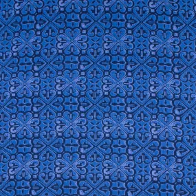 Printed Chiffon Yoryu - NAOMI - 005 - Indigo