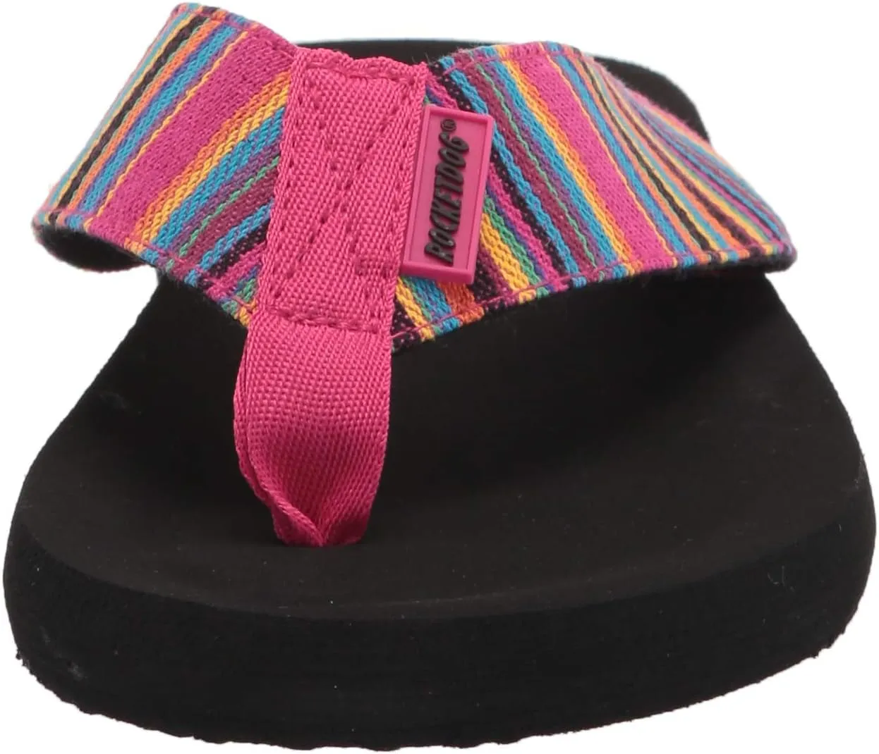Rocket Dog Women's Adios Aloe Stripe Cotton Flip-Flop