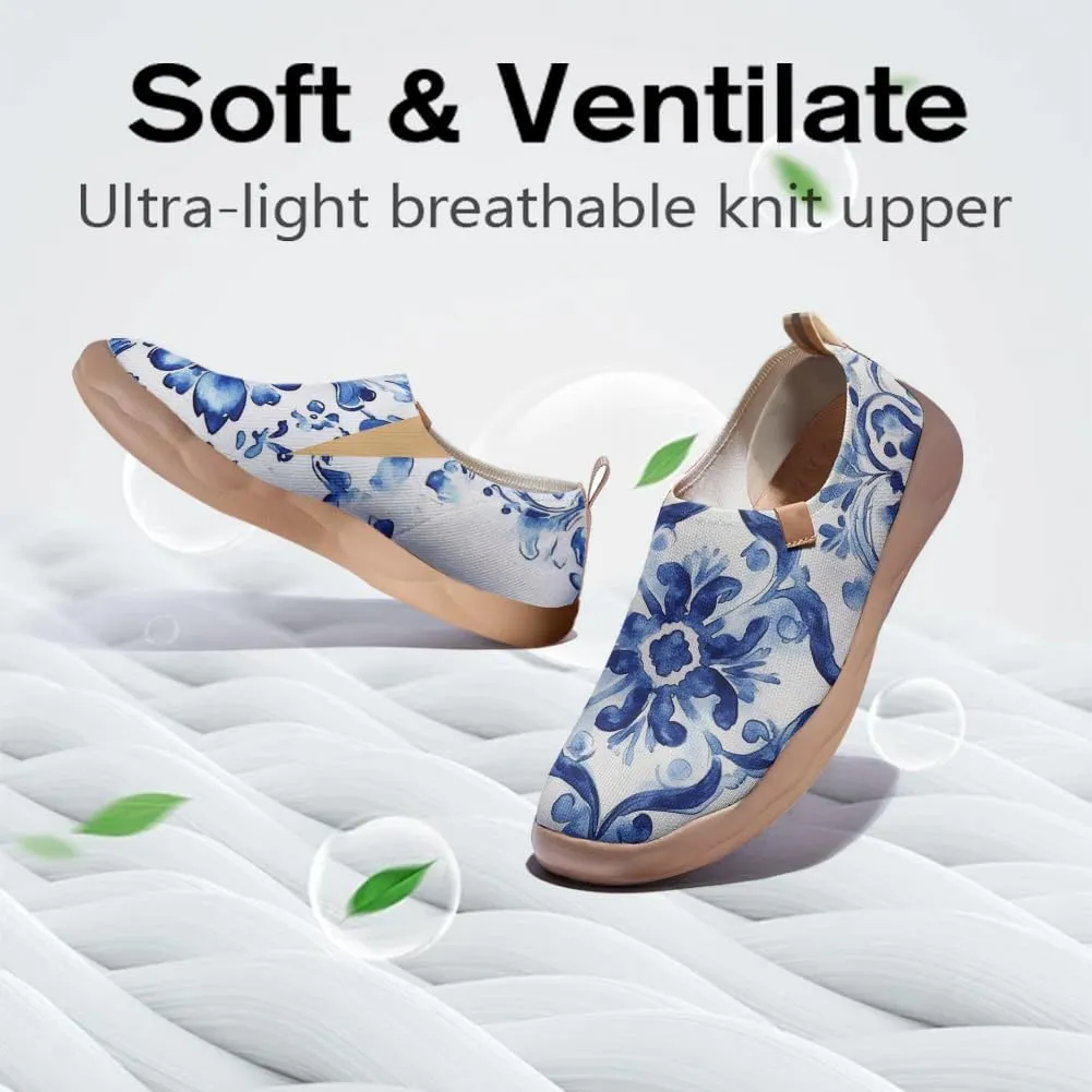 Women's Floral Slip-on Shoes Various Styles Comfortable Lightweight Art Travel Sneakers Casual Floral Fashion Loafers