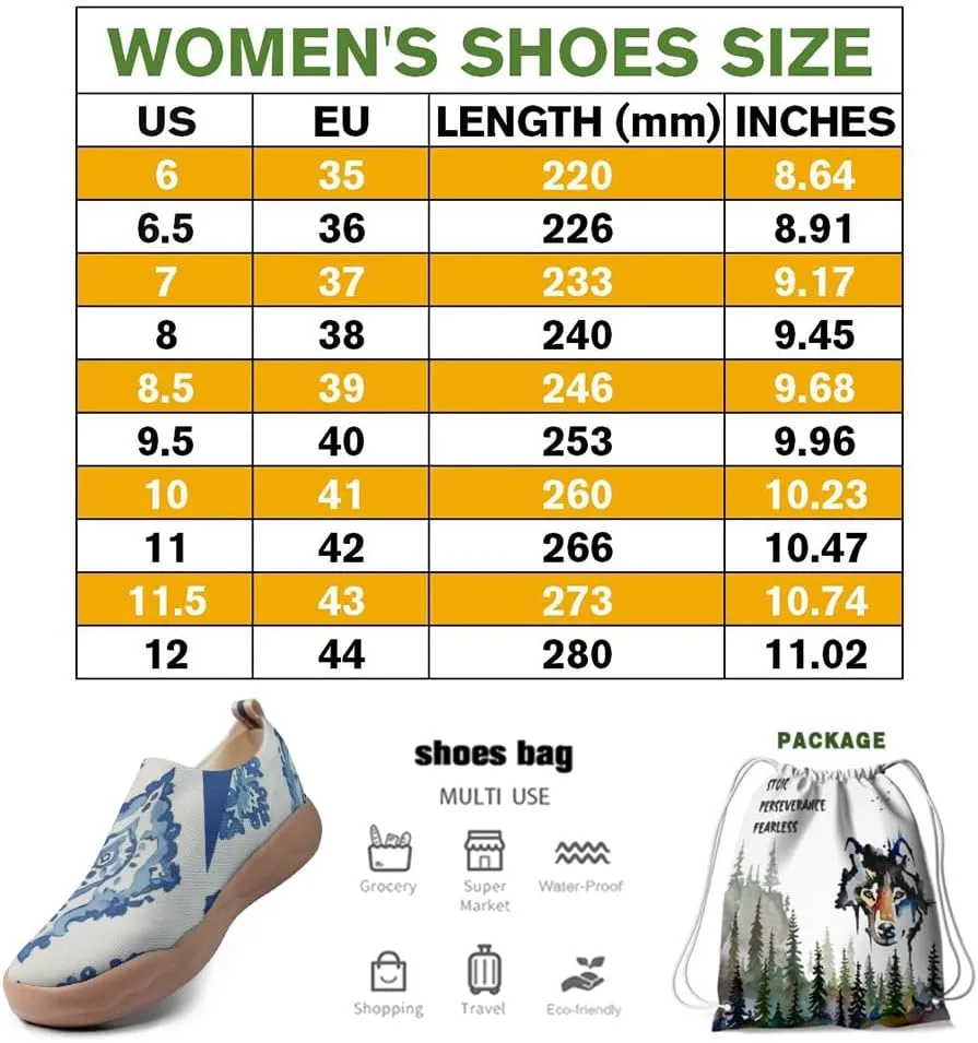 Women's Floral Slip-on Shoes Various Styles Comfortable Lightweight Art Travel Sneakers Casual Floral Fashion Loafers