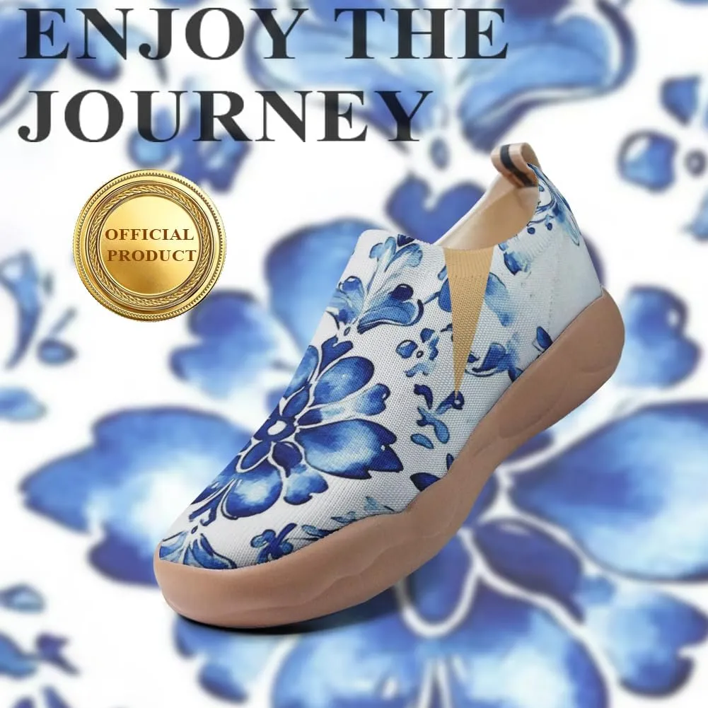 Women's Floral Slip-on Shoes Various Styles Comfortable Lightweight Art Travel Sneakers Casual Floral Fashion Loafers