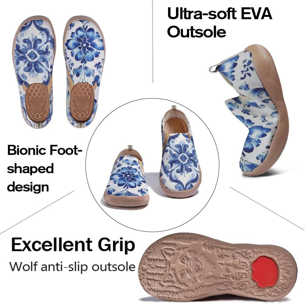 Women's Floral Slip-on Shoes Various Styles Comfortable Lightweight Art Travel Sneakers Casual Floral Fashion Loafers